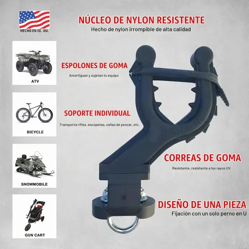 Vista 4 de Graspur - Soporte para pistola y arco ATV individual - Modelo ATV1