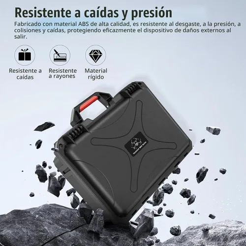 Vista 4 de Mini 5 Pro - Funda rígida impermeable portátil para DJI Mini 5 Pro/4Pro/3Pro/3Pro/3Pro/3, bolsa de almacenamiento de viaje resistente y resistente