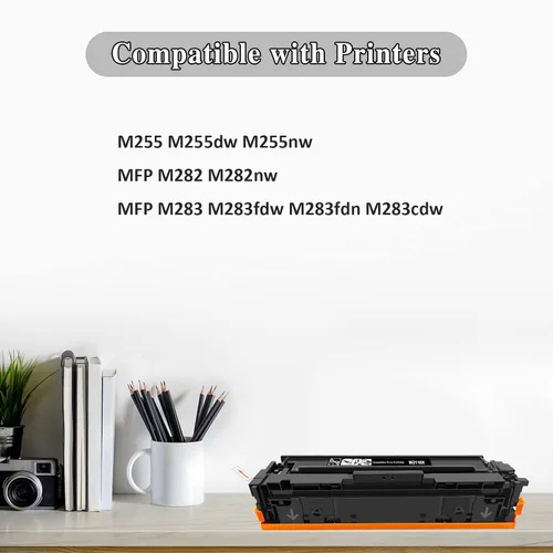 Vista 4 de TOPRINT Cartucho de tóner compatible con chip 206X W2110X negro 3150 páginas para impresoras HP Color LaserJet M255 M255dw M255nw MFP M282 M282nw