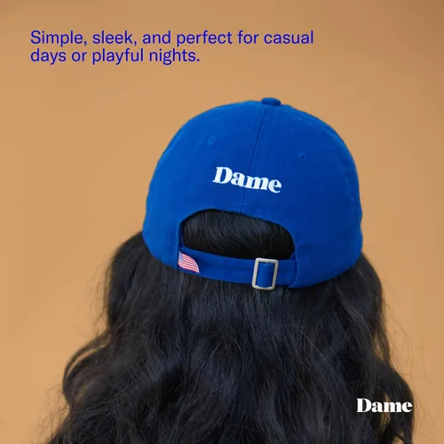 Vista 4 de Dame Products O-Face - Gorra de béisbol unisex, color azul real, ajustable y cómoda, Azul