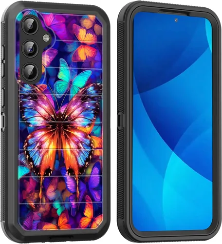 Vista 112 de Funda para Galaxy A15 5G, cuerpo completo, protección contra caídas, a prueba de polvo, resistente de 3 capas, militar, resistente, duradera