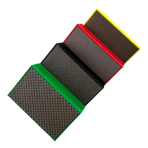 Vista 2 de Almohadillas de pulido de mano de 3.5" para hormigón, granito y mármol, húmedo o seco, galvanizado, grano #60 a #400