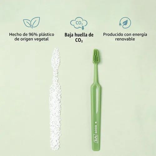 Vista 6 de TEPE Good - Cepillo de dientes de cerdas suaves para adultos y adolescentes, paquete de 1, regular