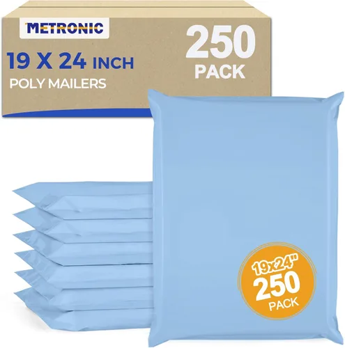 Vista 27 de Metronic 100 unidades de sobres de polietileno de 24 x 24 pulgadas, bolsas de envío grandes para ropa, bolsas de correo adhesivas fuertes