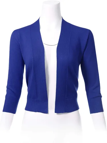 Vista 4 de Allsense Cárdigan Bolero de manga 34 para mujer