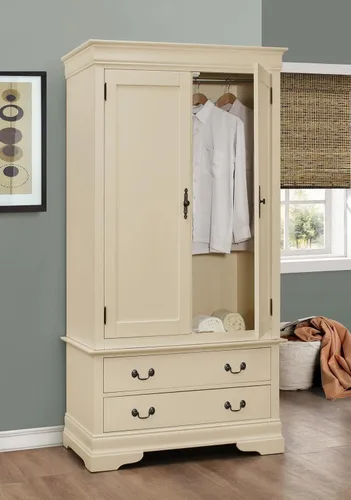 Vista 2 de Glory Furniture Louis Phillipe - Armario de 2 cajones en color beige