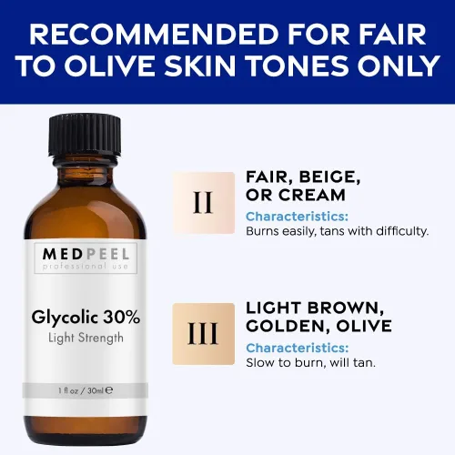 Vista 5 de Peeling químico de ácido glicólico, fuerza profesional y grado médico para exfoliación de la piel, para el tratamiento de líneas finas, arrugas