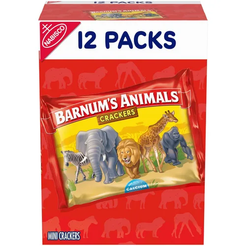 Vista 20 de BARNUM'S Galletas Originales de Animales, Aperitivos a Granel para Niños, 12 Cajas de 2.13 oz