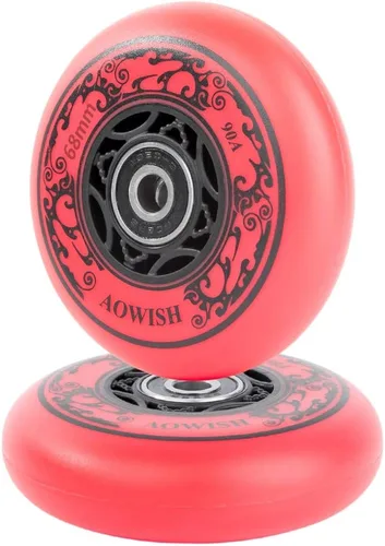 Vista 10 de Ruedas Ripstik de 2.677 in de 2.677 in, ruedas Ripstick 90a, ruedas de repuesto de 2 ruedas con rodamientos ABEC-9 para mini Ripstik/Carving Negro