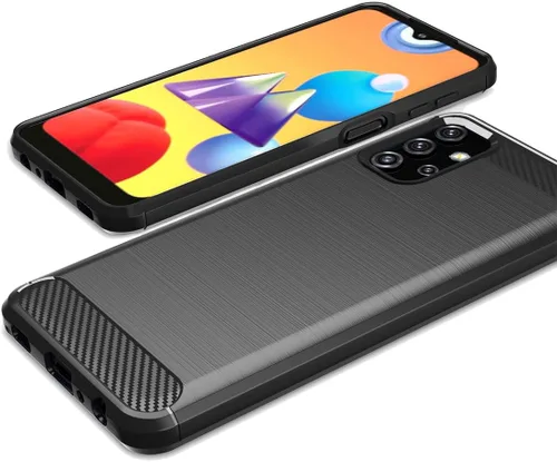 Vista 4 de Osophter Funda para Galaxy A32 5G, Galaxy M32 5G Funda de absorción de golpes Flexible TPU Caucho Protector para Samsung Galaxy A32 5G (negro)
