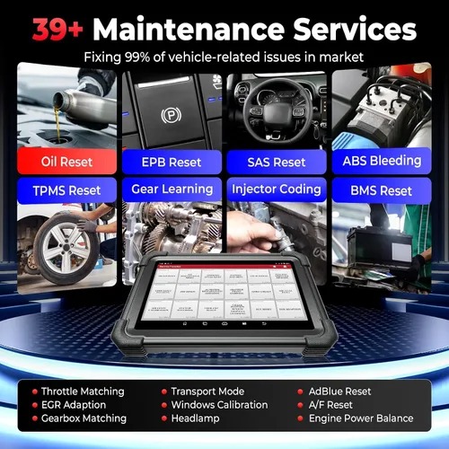 Vista 6 de Launch Scanner X431 1MM* Plus Car Tool with X-PROG3 (Valued $800), Engine/Gearbox ECU Clé, All-in-One Diagnostic Tool, ECU Coding as PAD, 39+