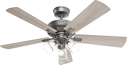 Vista 11 de Hunter Fan Company 52535 Crestfield - Ventilador de techo, 052, blanco fresco