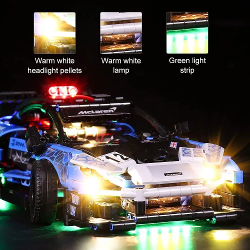 Vista 2 de VONADO Kit de luces para Lego Technic Mclaren Senna GTR 42123 - Lego Sets no incluidos