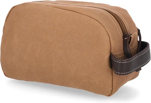 Vista 3 de Timberland Men's Toiletry Bag Canvas Travel Kit Organizer Caqui