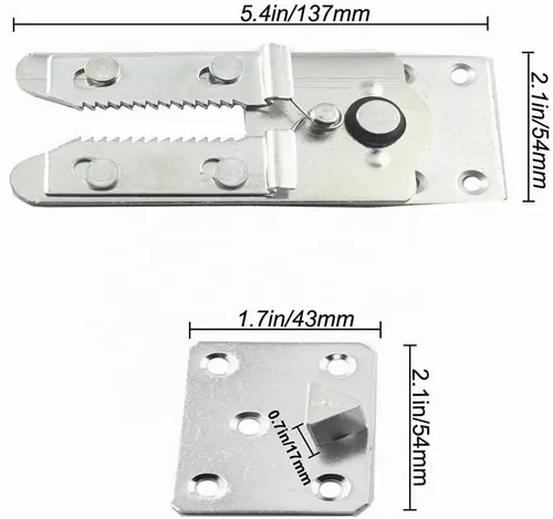 Vista 2 de AWEN + Paquete de 2 tornillos de conector de sofá seccionales, piezas de repuesto para sofá seccional, muebles