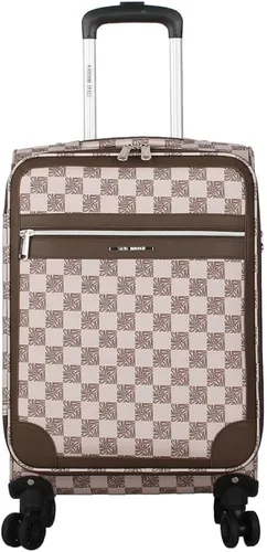 Vista 88 de Steve Madden Equipaje de diseñador, Chalet Gris Claro, Juego de maleta giratoria ligera expandible de 3 piezas - Juego de viaje