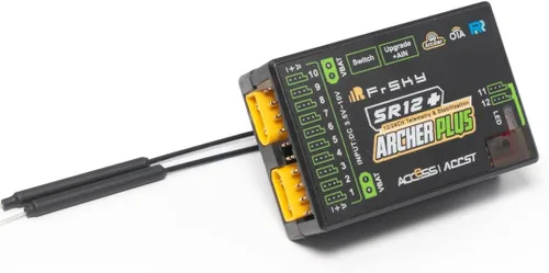 Vista 5 de FrSky Archer Plus SR12+ Receptor 12 canales Gyro integrado de 3 ejes y acelerómetro Múltiples modos de vuelo Antenas desmontables duales Señal