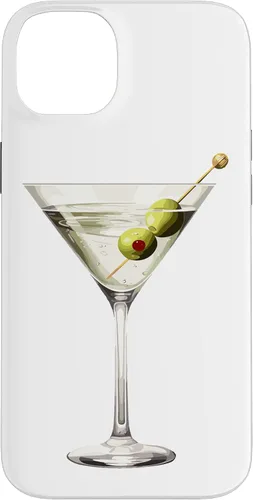 Vista 15 de Martini Glass Green Olive Bartender Vodka Gin Cocktail Drink Case para iPhone 17
