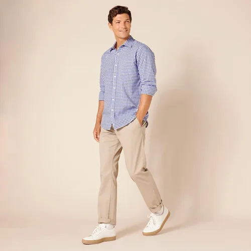 Vista 5 de Tienda Essentials Mens Regular-Fit Long-Sleeve Casual Poplin Shirt