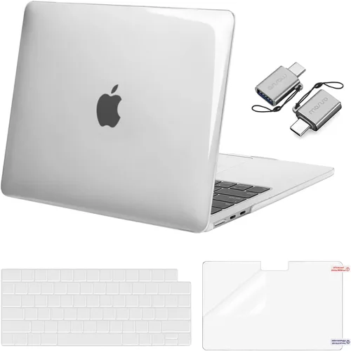 Vista 19 de Mosiso Funda para MacBook Air de 13 y 13.6 pulgadas, 2024, 2023 y 2022, M3 A3113, M2 A2681, Touch ID, carcasa rígida, cubierta de teclado, protector