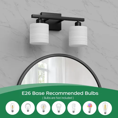 Vista 4 de Accesorios de iluminación de baño, accesorios de iluminación de baño sobre espejo, luces de tocador clásicas de interior, luz de tocador moderna