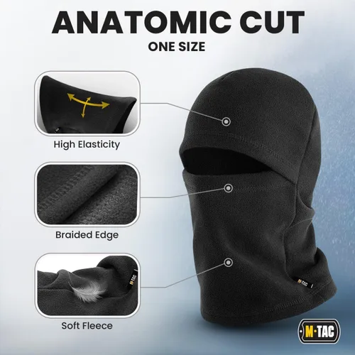 Vista 3 de M-Tac Elite Winter Fleece Balaclava - Cold Weather Mask Thermal for Winter - Men Tactical