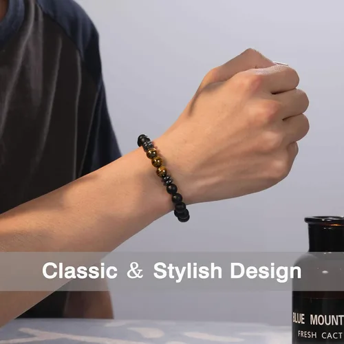 Vista 2 de UNGENT THEM Pulsera para hombre y niño, regalos para papá, hijo, mi hombre, nieto, hermano, marido, papá extra, tío, aniversario, graduación