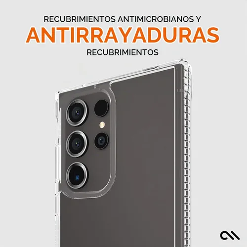 Vista 6 de Case-Mate - Carcasa rígida para Samsung Galaxy S24 Ultra, transparente Compatible con carga inalámbrica, funda resistente para teléfono
