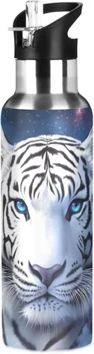 Vista 19 de Purple Dragon Botella de Agua para Niños Aislada Deportiva al Vacío de Acero Inoxidable con Tapa de Pajita y Asa 20 oz a001