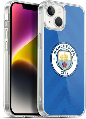 Vista 149 de Head Case Designs Funda de gel con licencia oficial del Manchester City Man City FC Away 2022/23 [protección de grado militar] compatible con Apple