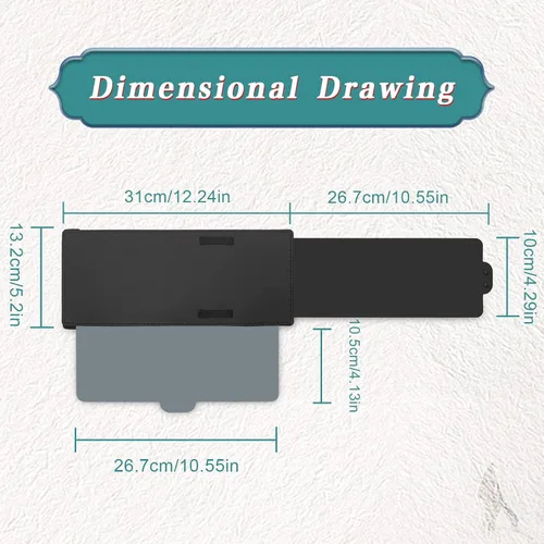 Vista 2 de Extensor de visera polarizada, visera antirreflejo para automóvil que protege del deslumbramiento solar, protección solar interior del automóvil