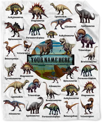 Vista 10 de Manta de bebé de esqueletos de dinosaurios de neón retro de los años 80, regalos para niños y niñas, decoración de dinosaurios, felpa suave