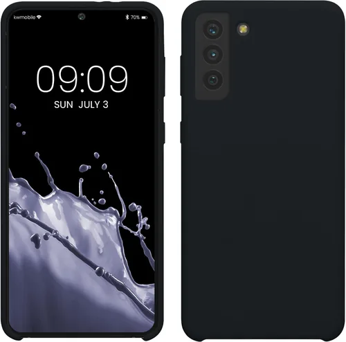 Vista 286 de kwmobile Funda compatible con Samsung Galaxy S9 - Funda de silicona TPU con acabado suave - Blue Reef