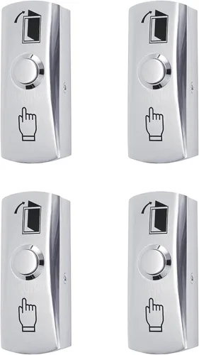 Vista 10 de Presione el botón de salida para el sistema de control de acceso de la puerta Material del ABS NO/COM Salida cuadrada forma clásica 10pcs