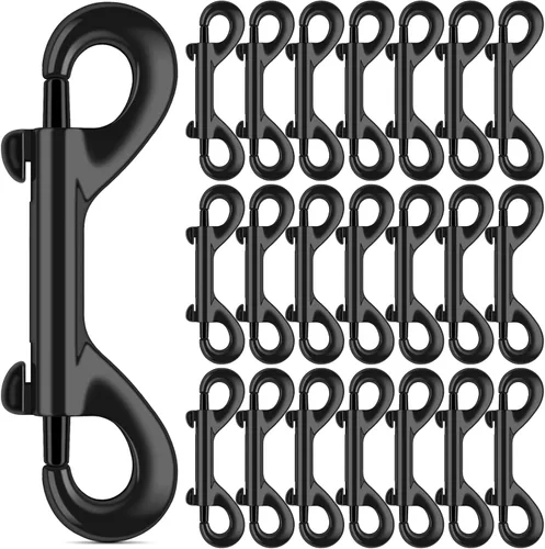 Vista 10 de ERKOON Ganchos de doble extremo de 3.5 pulgadas, capacidad de carga de 110 libras, clips de aleación de zinc de doble cara, resistentes para correas