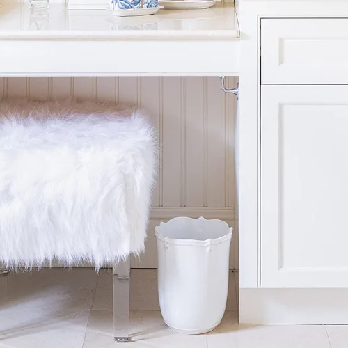Vista 3 de Juliska Baya & Thread Wastebasket - Whitewash