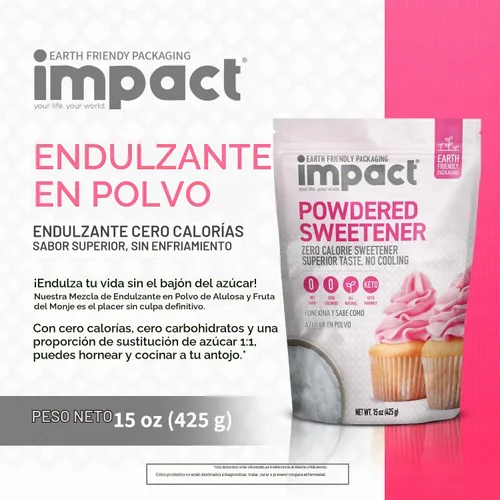 Vista 3 de Impact - Mezcla de edulcorante de alulosa en polvo y fruta de monje - 0.94