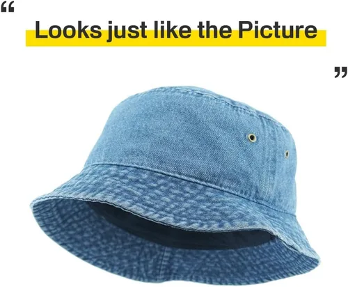 Vista 6 de Gorro de pescador KBETHOS unisex, de algodón lavado, para el verano al aire libre