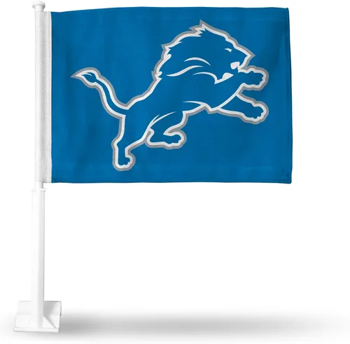 Vista 42 de Rico Industries NFL Double Sided Car Flag - 16" x 19" - Strong Pole That Hooks onto Car/Truck/Automobile