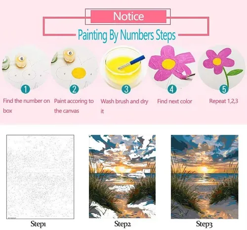 Vista 7 de Variedad de especias y hierbas, kits de pintura por números con pinceles, condimentos de cocina, pintura al óleo acrílica para adultos y niños