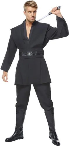 Vista 4 de Skywalker - Disfraz de túnica con capucha para hombre y adulto, capa de Darth Cosplay Halloween