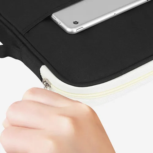 Vista 7 de Carpeta de archivos de bolsa de documentos A4, multifuncional A4 bolsas de documentos, organizador de cartera, bolsa de viaje impermeable