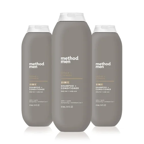 Vista 19 de Method Champú 2 en 1 para hombre + acondicionador, cedro + ciprés, 14 onzas.