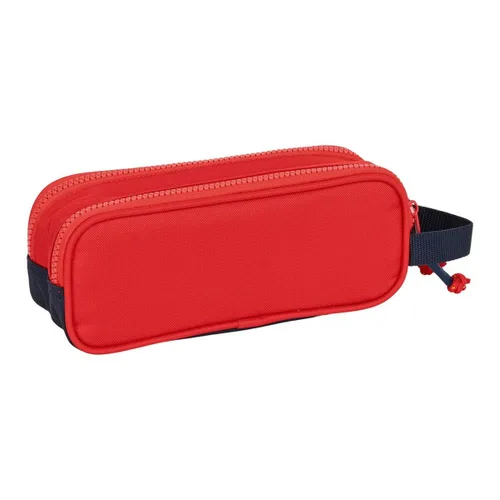 Vista 4 de Estuche Escolar RFEF Rojo Azul (21 x 8 x 6 cm)