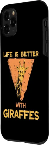 Vista 2 de Funda para iPhone 11 Pro Life Is Better With Giraffes Giraffe Safari Animal