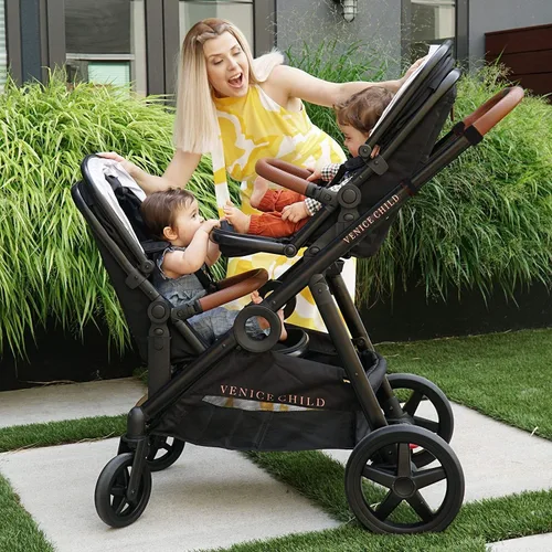 Vista 8 de Venice Child Maverick Stroller & 2nd Seat (Package # 3)