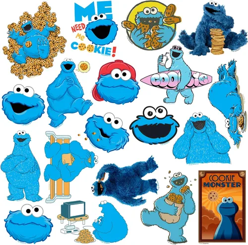 Vista 4 de Monstruo de galletas de Barrio Sésamo, tableta, juego variado de personajes de monstruo de galletas