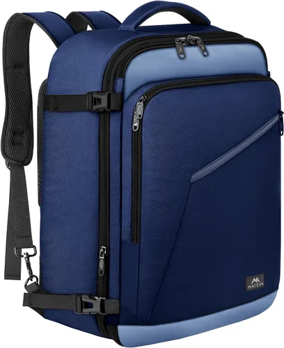 Vista 112 de MATEIN - Mochila de viaje extragrande de 10.56 galones, mochila de viaje ampliable apta para aerolíneas, para viajeros de fin de semana, hombres