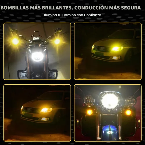 Vista 7 de iBrightstar Bombillas LED Super Bright 1157 2057 2357 7528 BAY15D P21/5W Switchback con proyector de repuesto para luces de circulación diurna/DRL