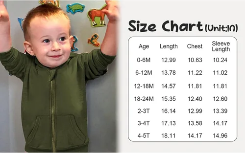 Vista 6 de ZOELNIC Ropa con capucha para bebé niño para otoño e invierno, sudadera de manga larga con estampado de letras